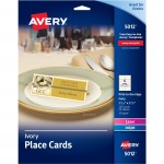 Avery Ivory Place Cards, Two-Sided Printing, 1-7/16" x 3-3/4" , 150 Cards (5012) 05012