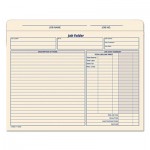 Tops Jacket Style Job Folders, Straight, Index Top Tab, Letter, Manila, 20/Pack TOP3440