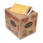 Sealed Air Jiffy Padded Self-Seal Mailer, #1, 7 1/4 x 12, Golden Brown, 100/Carton SEL85922