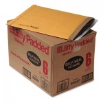 Sealed Air Jiffy Padded Self-Seal Mailer, Side Seam, #6, 12 1/2x19, Gold Brown, 50/Carton SEL86027