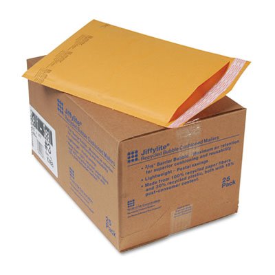 Sealed Air Jiffylite Self-Seal Mailer, #3, 8 1/2 x 14 1/2, Golden Brown, 25/Carton SEL10188