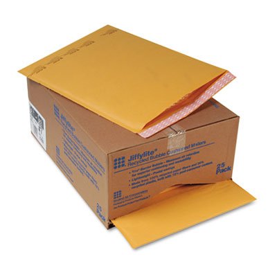 Sealed Air Jiffylite Self-Seal Mailer, Side Seam, #7, 14 1/4 x 20, Golden Brown, 25/Carton SEL10192