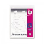 Avery Job Ticket Holders, Heavy Gauge Vinyl, 9 x 12, Clear, 10/Pack AVE75009