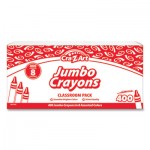 Cra-Z-Art Jumbo Crayons, 8 Assorted Colors, 400/Pack CZA740051