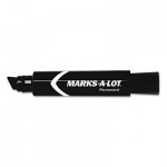Marks-A-Lot Jumbo Desk Style Permanent Marker, Chisel Tip, Black AVE24148