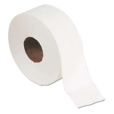 Georgia Pacific Jumbo Jr. Bath Tissue Roll, 9" diameter, 1000ft, 8 Rolls/Carton GPC13728