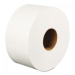 BWK 410320 Jumbo Roll Bathroom Tissue, 2-Ply, White, 3.2" x 525 ft, 12 Rolls/Carton BWK410320