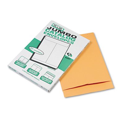 Quality Park Jumbo Size Kraft Envelope, 15 x 20, Brown Kraft, 25/Pack QUA42355