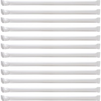 Genuine Joe Jumbo Translucent Wrapped Straw 58925CT