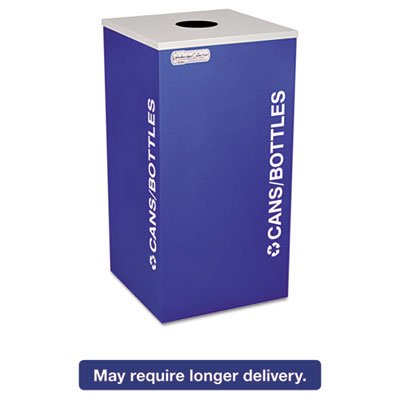 RC-KDSQ-C RYX Kaleidoscope Collection Recycling Receptacle, 24gal, Royal Blue EXCRCKDSQCRYX