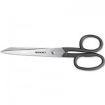 Westcott Kleencut Stainless Steel Shears, 8" Long, 3.75" Cut Length, Black Straight Handle ACM19018