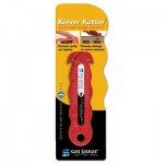 San Jamar Klever Kutter Safety Cutter, 1 Razor Blade, Red SJMKK403