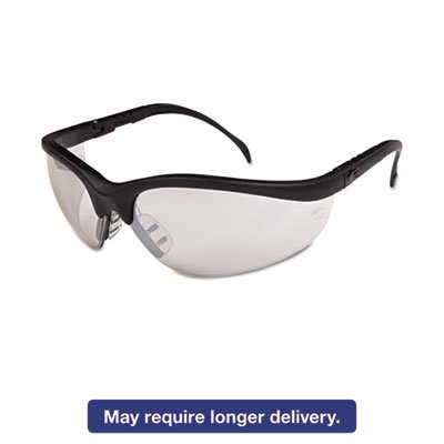 CWS KD119 Klondike Safety Glasses, Black Matte Frame, Clear Mirror Lens CRWKD119BX