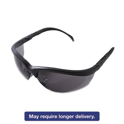 CWS KD112 Klondike Safety Glasses, Matte Black Frame, Gray Lens CRWKD112BX