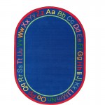 Flagship Carpets Know Your ABCs Oval Rug FE11033A