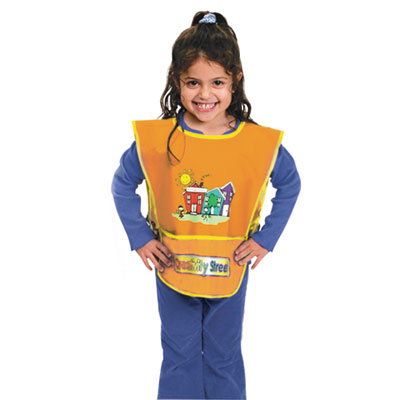 Chenille Kraft Kraft Artist Smock, Fits Kids Ages 3-8, Vinyl, One Size Fits All, Bright Colors CKC5207