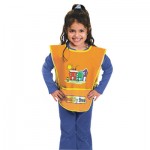 Chenille Kraft Kraft Artist Smock, Fits Kids Ages 3-8, Vinyl, One Size Fits All, Bright Colors CKC5207