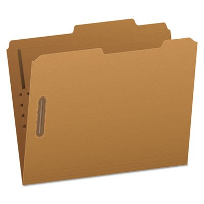 Pendaflex Kraft Fastener Folders, 2 Fasteners, 2/5 Right Tabs, Letter, 50/Box PFXFK213