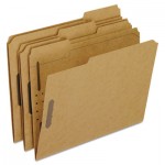 Pendaflex Kraft Fastener Folders, 2 Fasteners, 1/3 Cut Tabs, Letter, 50/Box PFXFK212