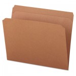 UNV16130 Kraft File Folders, Straight Cut, Top Tab, Letter, Kraft, 100/Box UNV16130