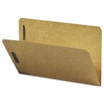 Smead Kraft K Style Fastener Folders, Straight Cut, Top Tab, Legal, Brown, 50/Box SMD19813