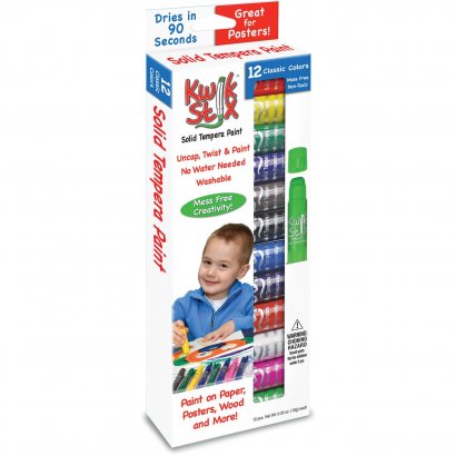 The Pencil Grip Kwik Stix 12-color Solid Tempera Paint 602