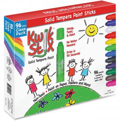 The Pencil Grip Kwik Stix 96-Piece Tempera Paint Sticks 696