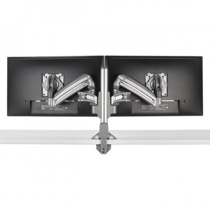 Chief KX Low-Profile Dual Monitor Arms, Column Desk Mount, Silver KXC220S