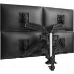 Chief KX Low-Profile Quad Monitor Arms, Column Desk Mount, Black KXC420B