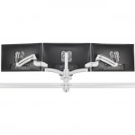 Chief KX Low-Profile Triple Monitor Arms, Column Desk Mount, White KXC330W