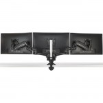 Chief KX Low-Profile Triple Monitor Arms, Column Desk Mount, Black KXC330B