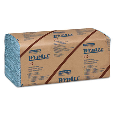 WypAll KCC 05123 L10 Windshield Towels, 1-Ply, 9 1/10 x 10 1/4, 1-Ply, 224/Pack, 10
