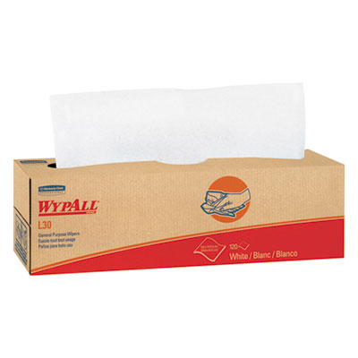 WypAll L30 Towels, POP-UP Box, 9 4/5 x 16 2/5, 100/Box, 8 Boxes/Carton KCC05800
