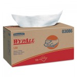 WypAll KCC 03086 L30 Towels, POP-UP Box, 10 x 9 4/5, White, 120/Box, 10 Boxes/Carton KCC03086