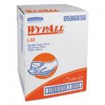 WypAll KCC 05860 L40 Towels, Dry Up Towels, 19 1/2" x 42", White, 200 Towels/Roll KCC05860