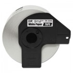 Brother P-Touch Label Tape, 4.07" x 100 ft, Black on White BRTDK2246