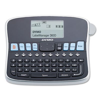 DYMO LabelManager 360D, 2 Lines, 2 4/5w x 7 19/25d x 5 9/10h DYM1754488