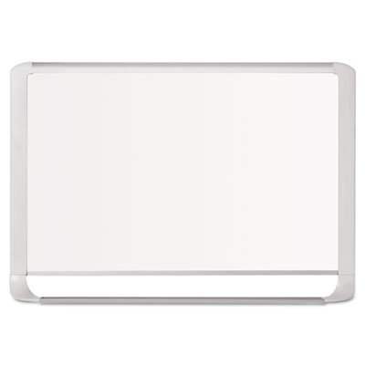 Lacquered steel magnetic dry erase board, 24 x 36, Silver/White BVCMVI030205