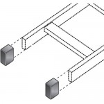 Black Box Ladder Rack End Cap Kit - (2) Caps RM661