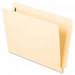 Pendaflex Laminated Spine End Tab Folder with 1 Fastener, 11 pt Manila, Letter, 50/Box PFX13140