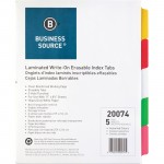Business Source Laminated Tab Index 20074