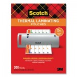 Scotch TP3854-200 Laminating Pouches, 3 mil, 9" x 11.5", Gloss Clear, 200/Pack MMMTP3854200