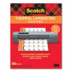 Scotch Laminating Pouches, 3 mil, 9" x 11.5", Gloss Clear, 100/Pack MMMTP3854100