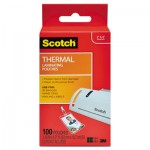 Scotch TP5852-100 Laminating Pouches, 5 mil, 2.25" x 4.25", Gloss Clear, 100/Pack MMMTP5852100