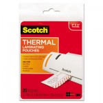 Scotch Laminating Pouches, 5 mil, 5.38" x 3.75", Gloss Clear, 20/Pack MMMTP590220