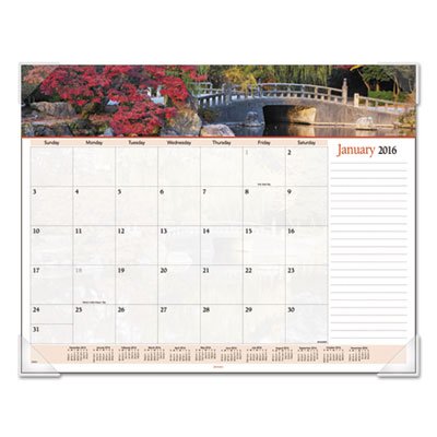 At-A-Glance Landscape Panoramic Desk Pad, 22 x 17, Landscapes, 2016 AAG89802