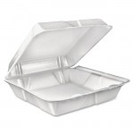 Large 1-Comprtmnt Carryout Foam Food Trays 90HT1R