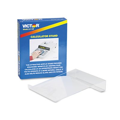 Victor LS125 Large Angled Acrylic Calculator Stand, 9 x 11 x 2, Clear VCTLS125