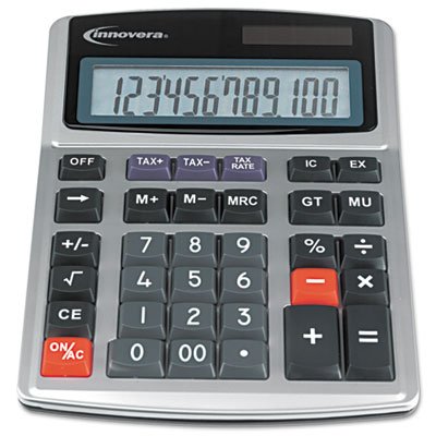 IVR15975 Large Digit Commercial Calculator, 12-Digit LCD IVR15975