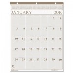 House of Doolittle Large Print Monthly Wall Calendar in Punched Leatherette Binding, 20 x 26, 2016 HOD380